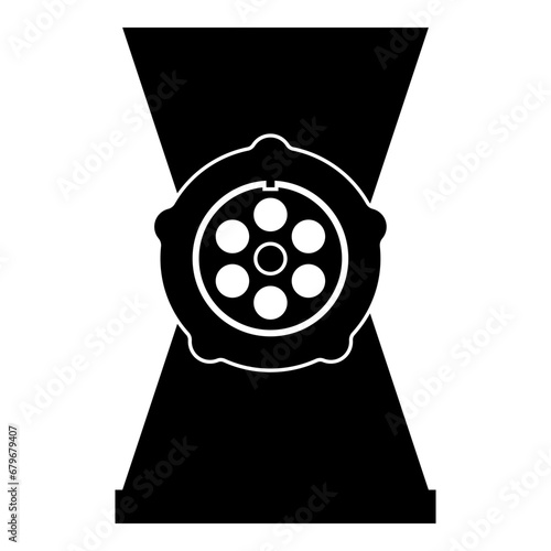 Meat grinder mincer icon black color vector illustration image flat style
