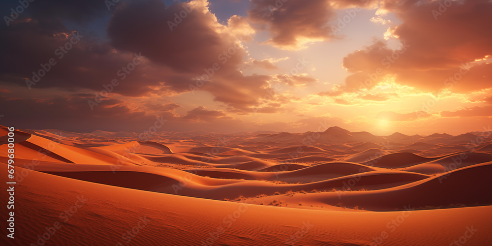 Amazing nature landscape of desert