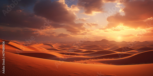 Amazing nature landscape of desert © AhmadSoleh