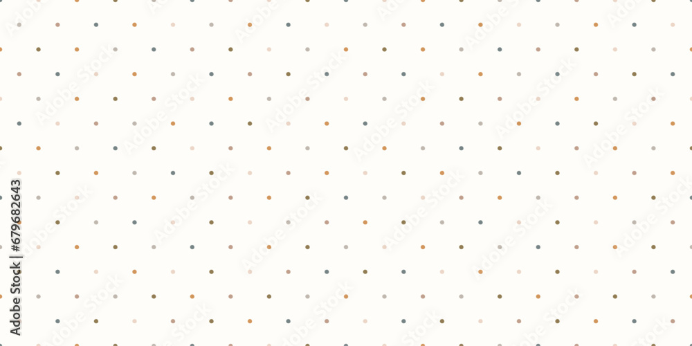 Boho vector seamless pattern with dots on a beige background. Bohemian mystical pattern. Surface design in soft colors for children's fabric, wrapping paper, and children's room decor. Boho vector seamless pattern with dots on a beige background. Bohemian mystical pattern. Surface design in soft colors for children's fabric, wrapping paper, and children's room decor.
