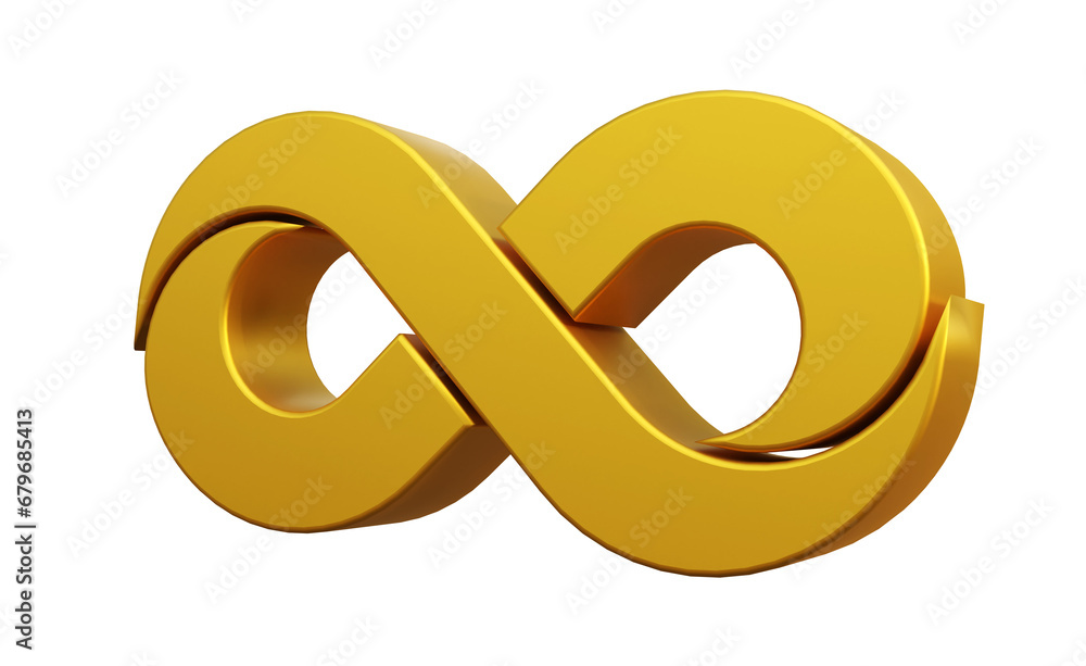Infinity symbol 3d render isolated, gold infinity icon 3d render isolated, infinity symbol isolated Infinity symbol 3d render isolated, gold infinity icon 3d render isolated, infinity symbol isolated