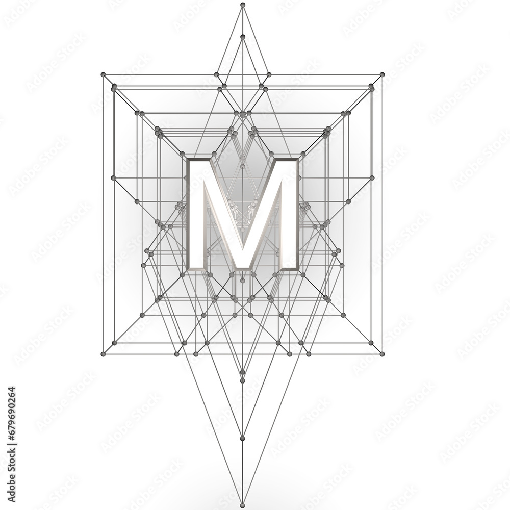 M, 3d, typography, alphabet, font, word, capital letter, meaning, designation, Helvetica, modern, no background