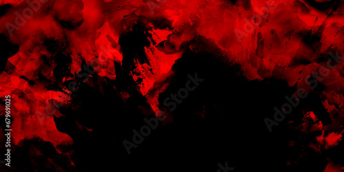 Dark Red horror scary background. grunge horror texture concrete. Red granite. Red granite background. Old vintage retro red background texture. Abstract Watercolor red grunge background painting. 