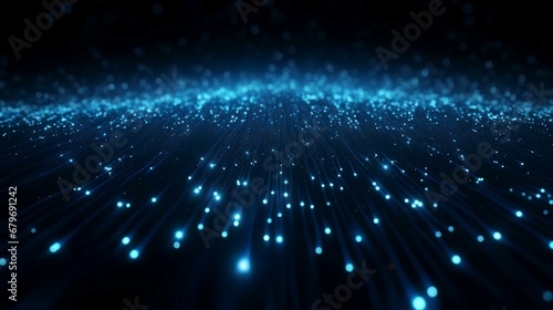Dark blue and glow practical abstract background