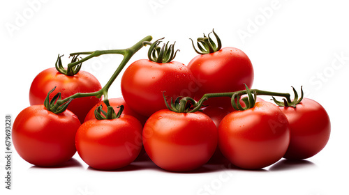 Tomatoes isolated on white background, Organic tomatoes isolated on transparent background, Generative AI