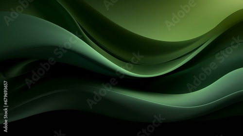 Horizontal banner with waves modern waves