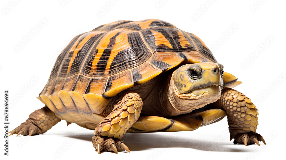 Obraz premium Turtle isolated on white background, Generative AI