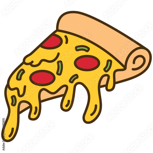 illustration of a pizza slice