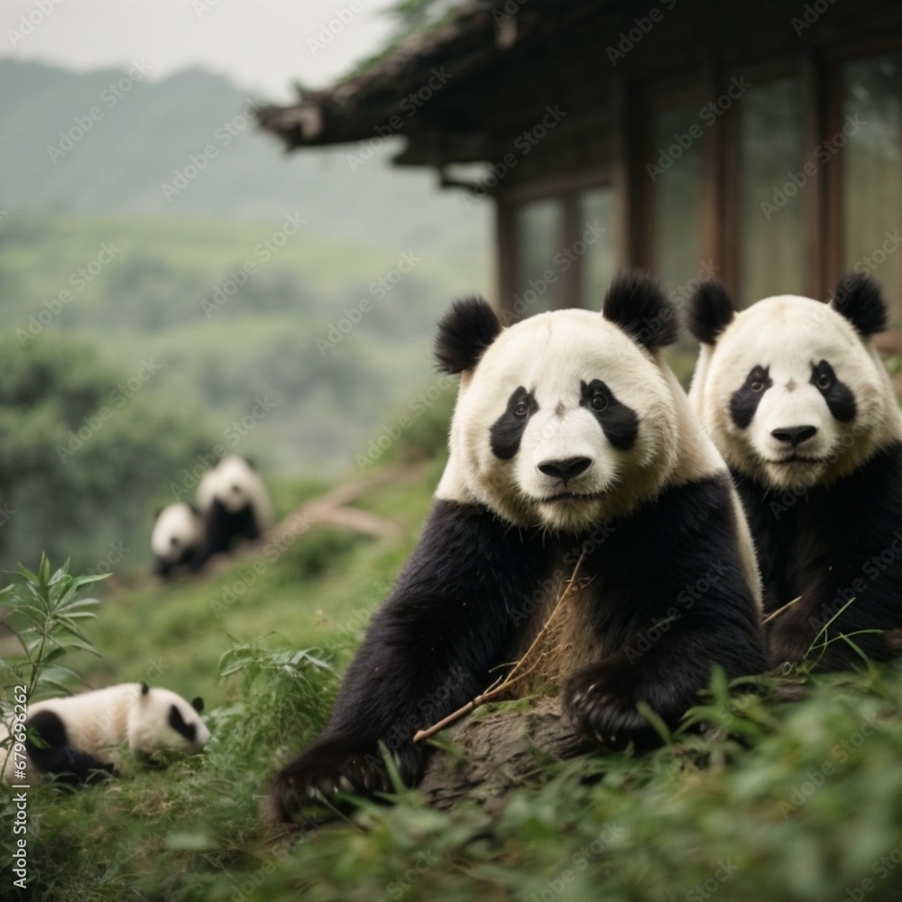 Obraz premium giant panda bear