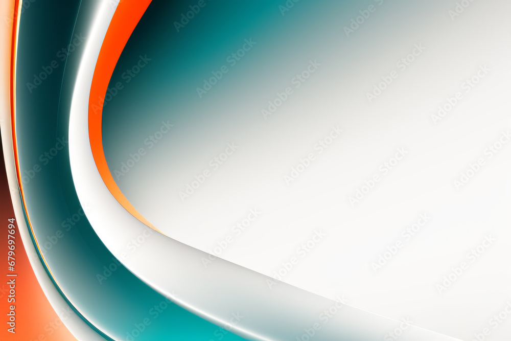 Obraz premium Bright ornage color gradient background design. Abstract geometric background with liquid shapes. Vector illustration.