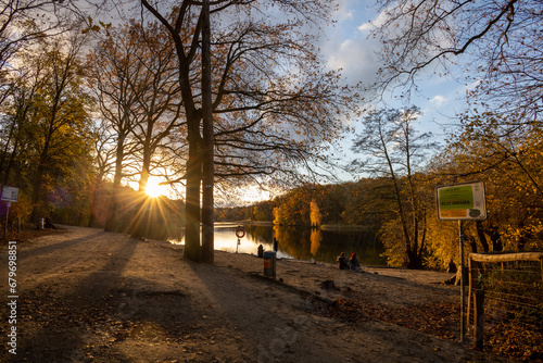 Obraz na płótnie Krumme Lanke Berlin Zehlendorf Steglitz w salonie