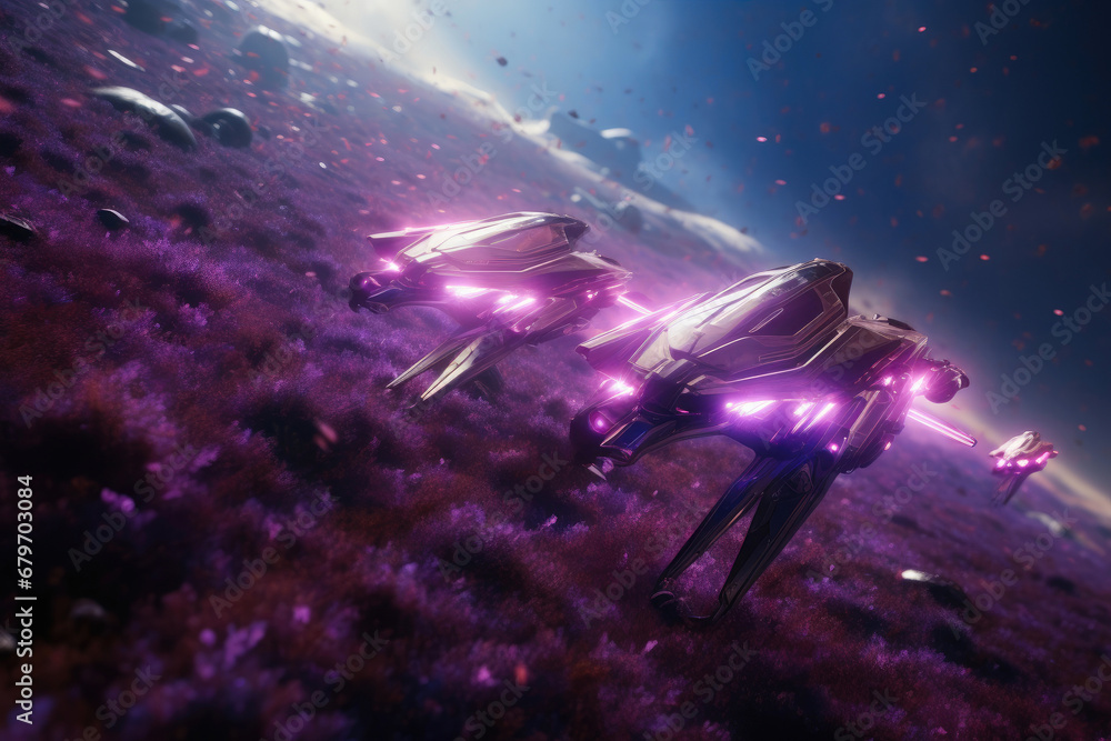 Astral Rivalry: Speeding Through a Purple Universe