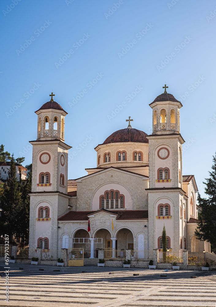 Saint Demetrius cathedral in Berat, Albania, the city of a thousand windows