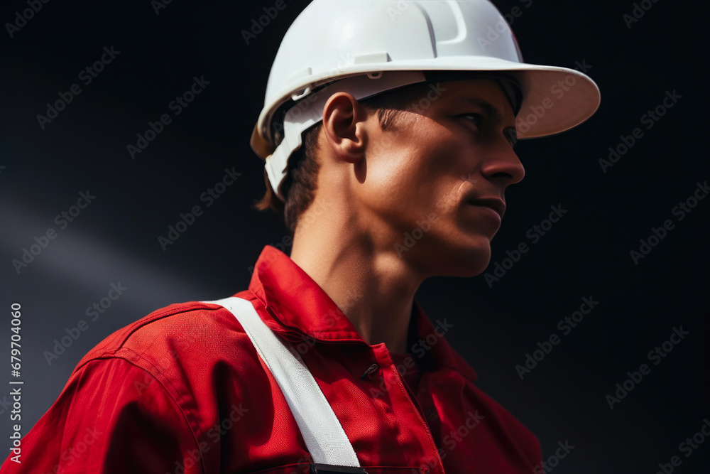 Artisan Aesthetics: Overalls, Helmet, and Saturated Tones Artisan Aesthetics: Overalls, Helmet, and Saturated Tones