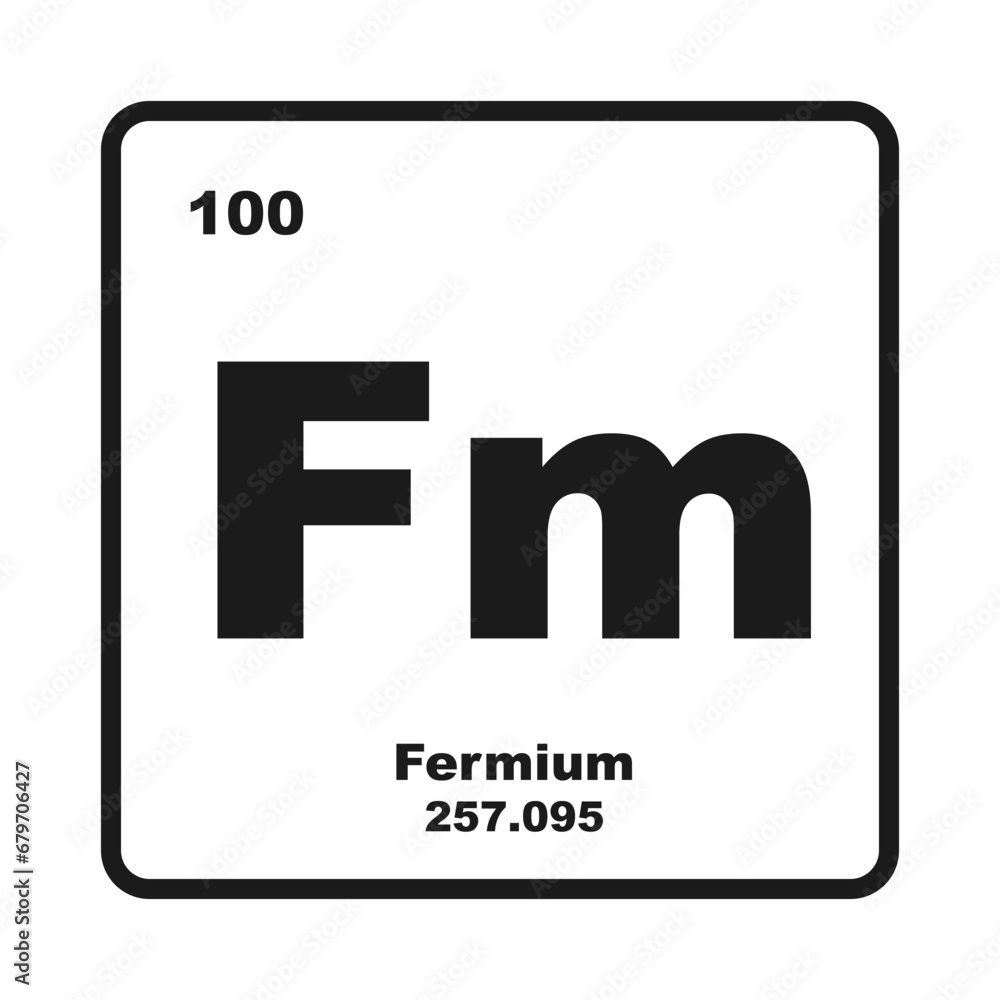 Fermium chemistry icon