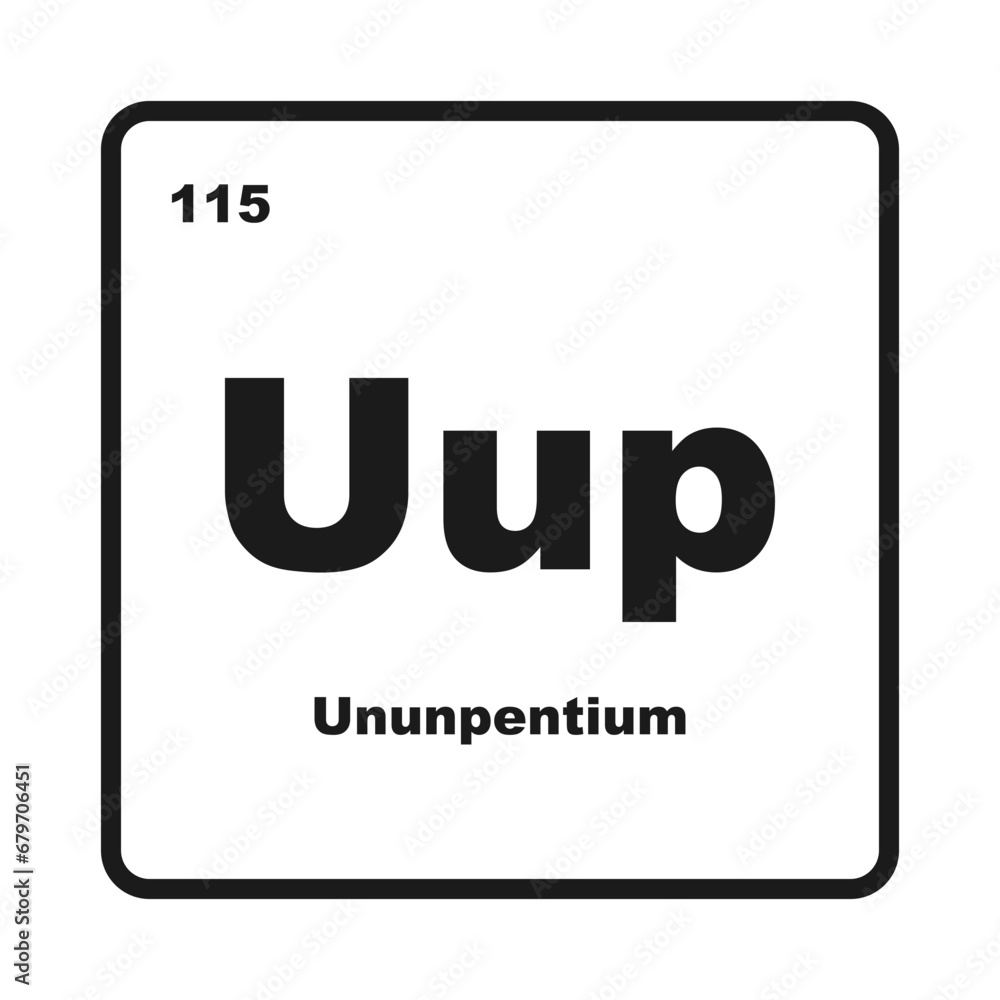 Ununpentium chemistry icon Ununpentium chemistry icon