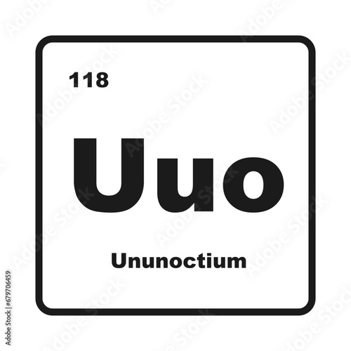 Ununoctium chemistry icon