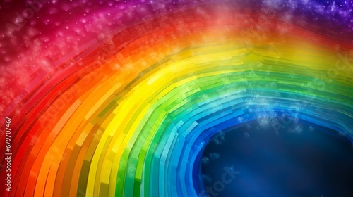 Abstract Rainbow. Combination Set. Abstract wave rainbow. Geometric vibrant wavy stripe backdrop.