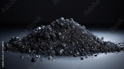 Himalayan black rock salt used in South Asia, Himalayas, Pakistan photo
