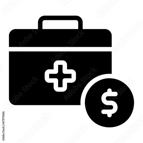 emergency funds glyph icon