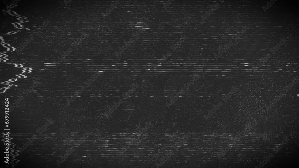 TV noise static effect. Vhs effect, black and white background