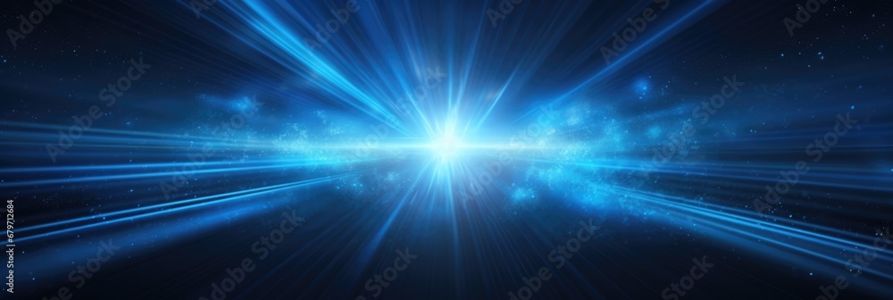 Blue Lens Flare Overlay Texture with Bokeh and Anamorphic Light Streak on Black Background - Cinematic Format for Design, Banner or Header Blue Lens Flare Overlay Texture with Bokeh and Anamorphic Light Streak on Black Background - Cinematic Format for Design, Banner or Header