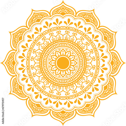 Mandala Ornament Vector Illustration Set of hand drawing zentangle elements
