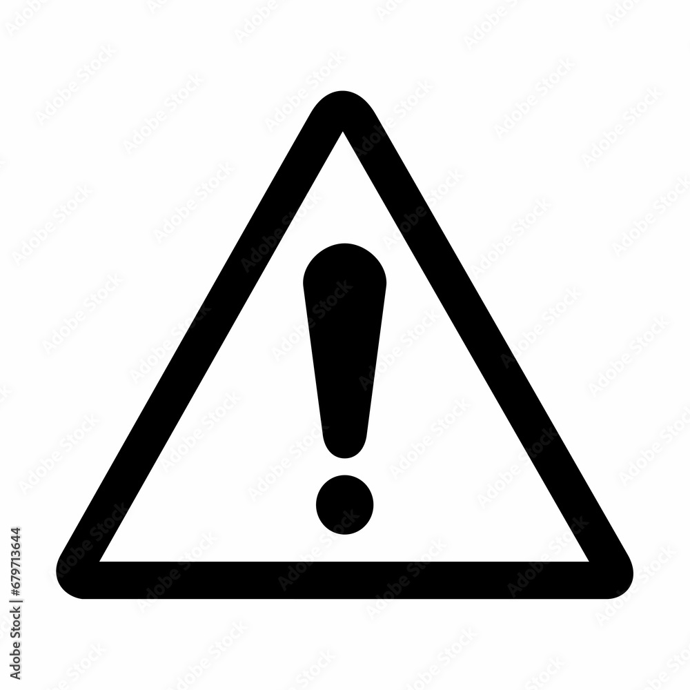 Attention or caution sign on white background. Attention, caution, danger, dangerous, alert sign element. Attention or caution sign on white background. Attention, caution, danger, dangerous, alert sign element.
