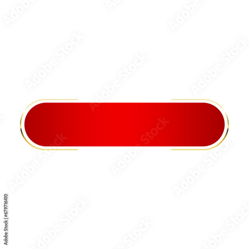 red banner gold frame