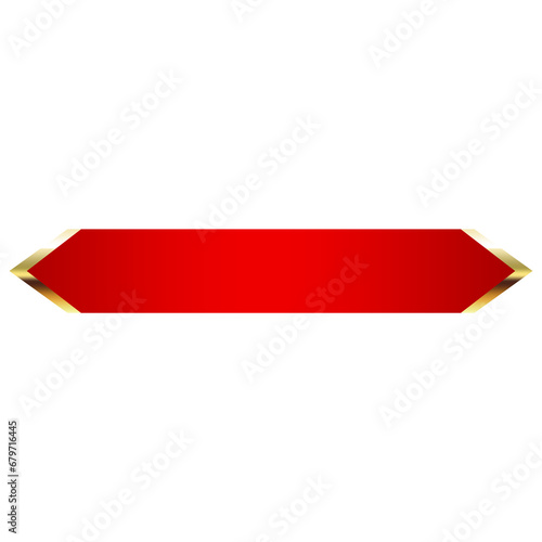 red banner gold frame
