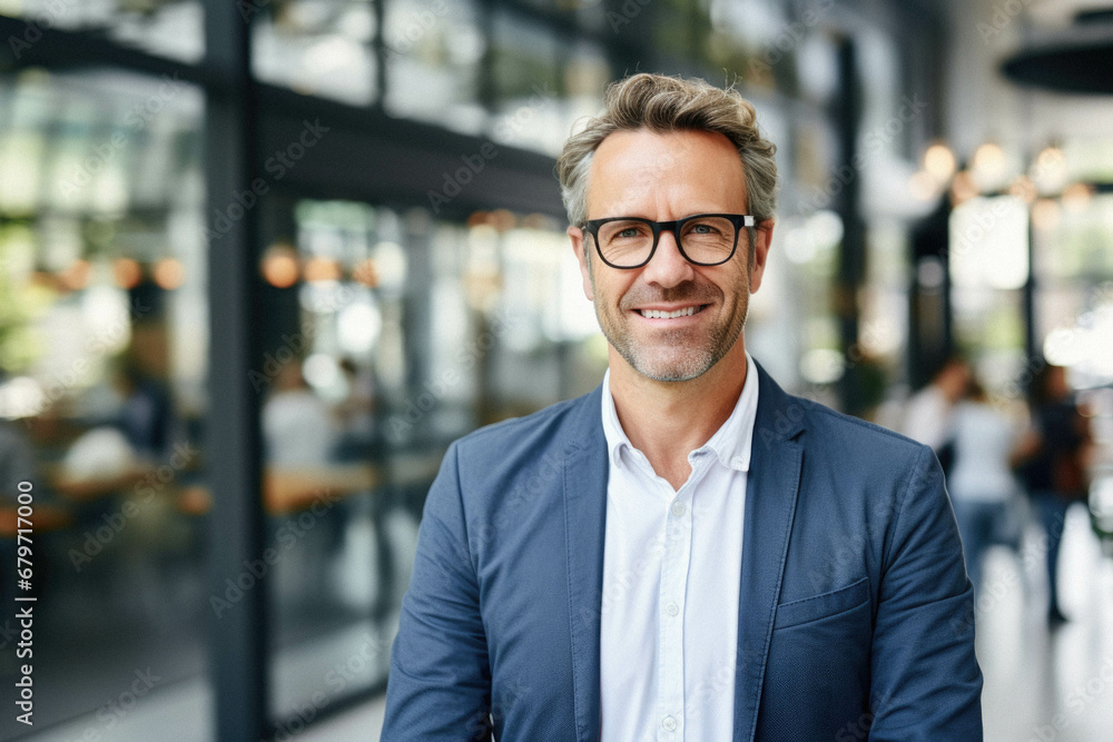 Portrait of handsome businessman with eyeglasses. Portrait of handsome businessman with eyeglasses.