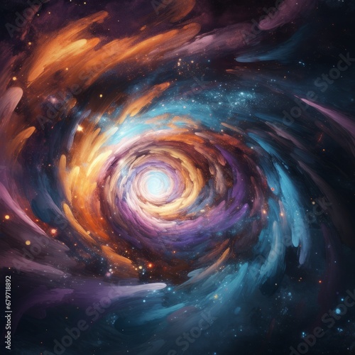 spiral galaxy in space