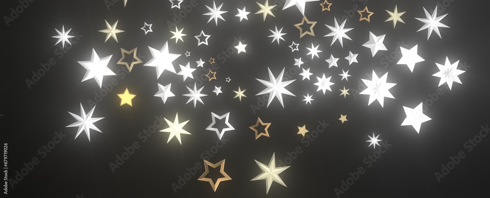 XMAS Stars - golden stars - XMAS Stars - golden stars -