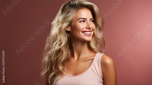 Happy Young Caucasian Woman Smiles Teeth, HD, Background Wallpaper, Desktop Wallpaper
