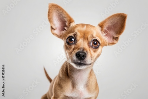 A small dog with big eyes and ears © cvetikmart
