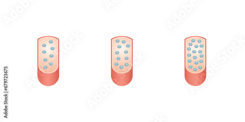 Blood glucose Level Scientific Design. Vector Illustration.