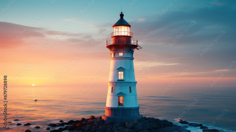 Little Traverse Bay Lighthouse Harbor Springs, HD, Background Wallpaper, Desktop Wallpaper