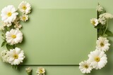 Elegant floral arrangement on green background, ideal for weddings, mothers day, or womens day