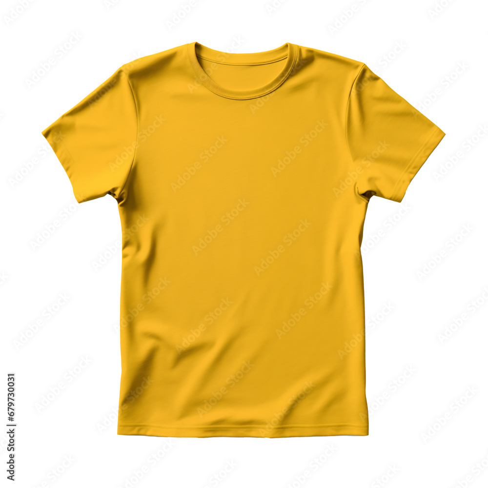 PNG Yellow T-shirt isolated on transparent background PNG Yellow T-shirt isolated on transparent background