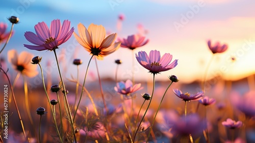 Flowers Sunrise, HD, Background Wallpaper, Desktop Wallpaper © Moon Art Pic