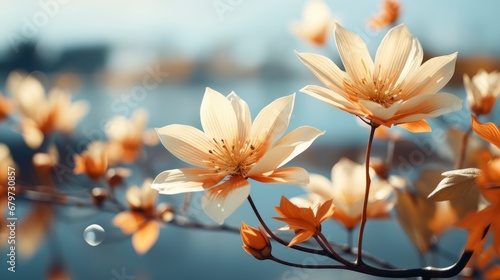 Flowers Toned On Sun Background Spring, HD, Background Wallpaper, Desktop Wallpaper © Moon Art Pic