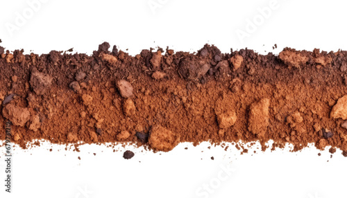 soil isolated on transparent background cutout