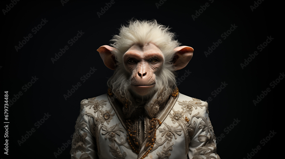 Monkey in nice dress Monkey in nice dress
