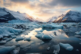 Melting glaciers - impact of climate change