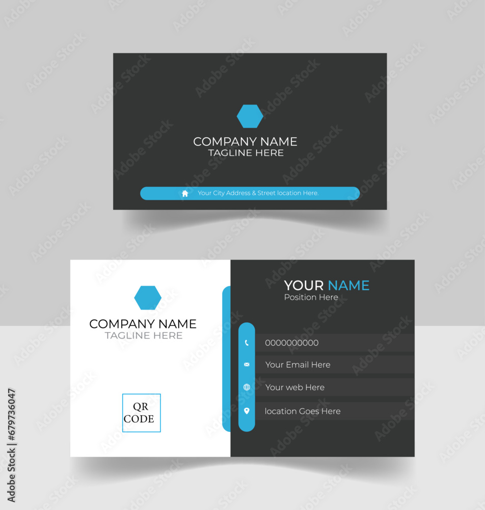 Visiting card and template . professional business card design . template. Simple card design Visiting card and template . professional business card design . template. Simple card design