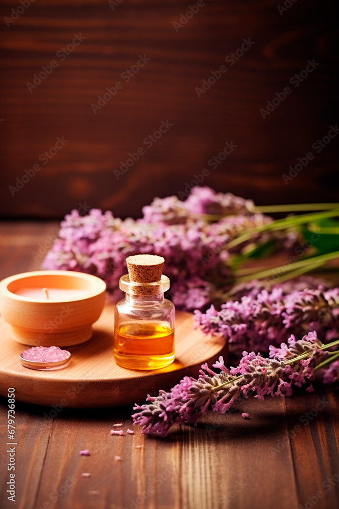 Essential oil spa the salon in a bottle. Generative AI, Essential oil spa the salon in a bottle. Generative AI,