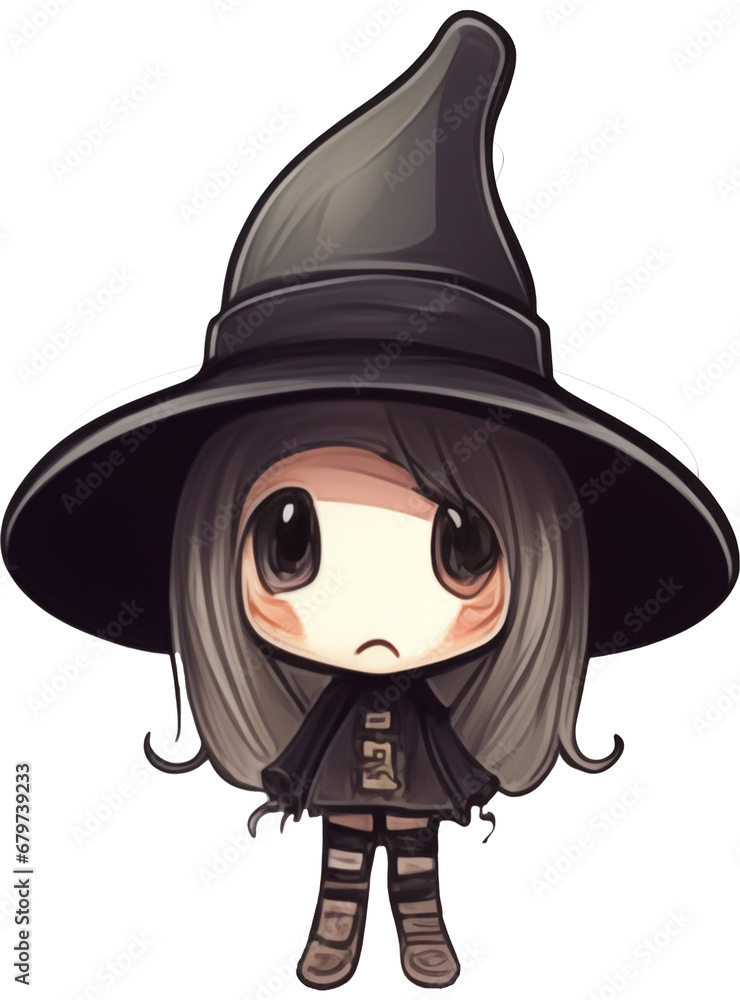  witch with a broom