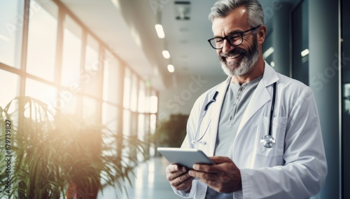 Wallpaper Mural A Curious Scientist Analyzing Data on a Tablet Torontodigital.ca