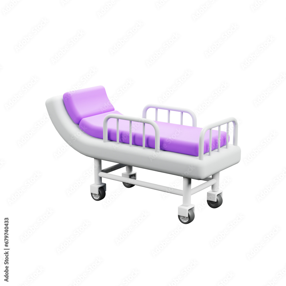 medical stretcher 3d icon illustration or hospital bed 3d icon illustration or stretcher 3d icon medical stretcher 3d icon illustration or hospital bed 3d icon illustration or stretcher 3d icon