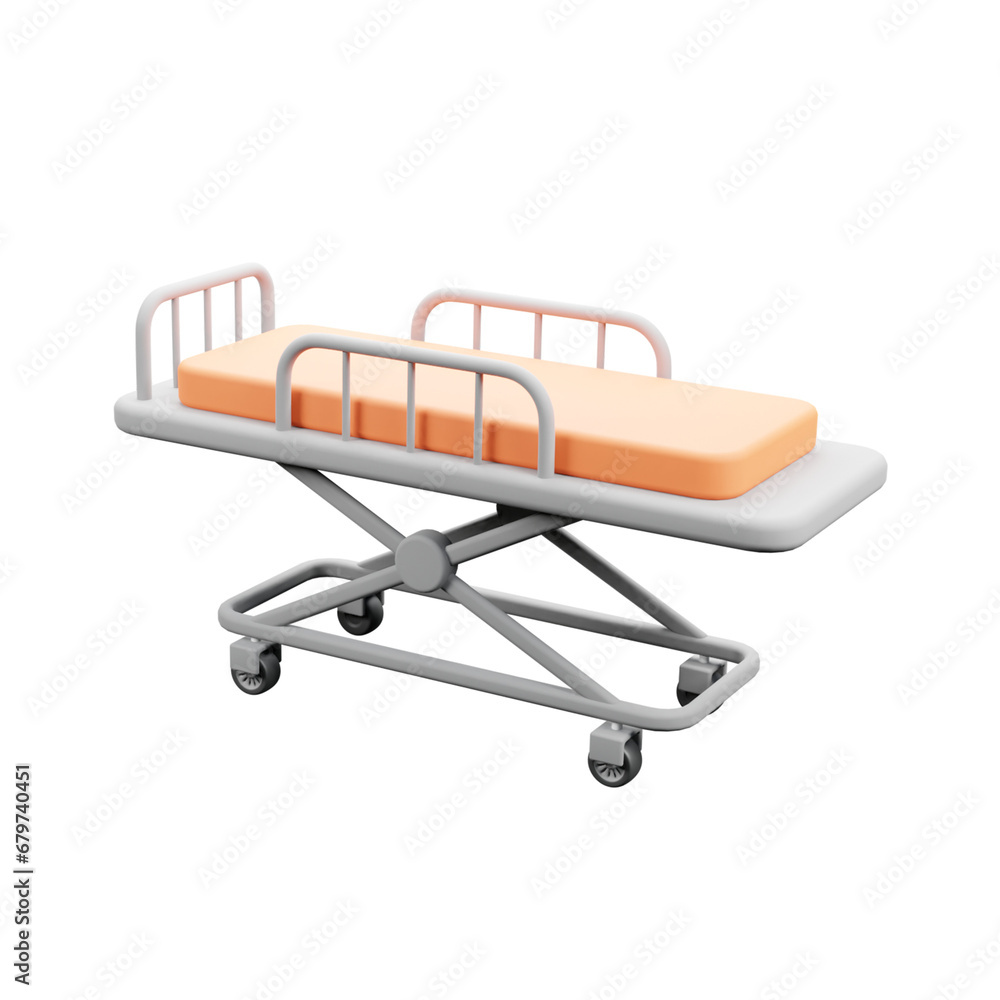 medical stretcher 3d icon illustration or hospital bed 3d icon illustration or stretcher 3d icon medical stretcher 3d icon illustration or hospital bed 3d icon illustration or stretcher 3d icon